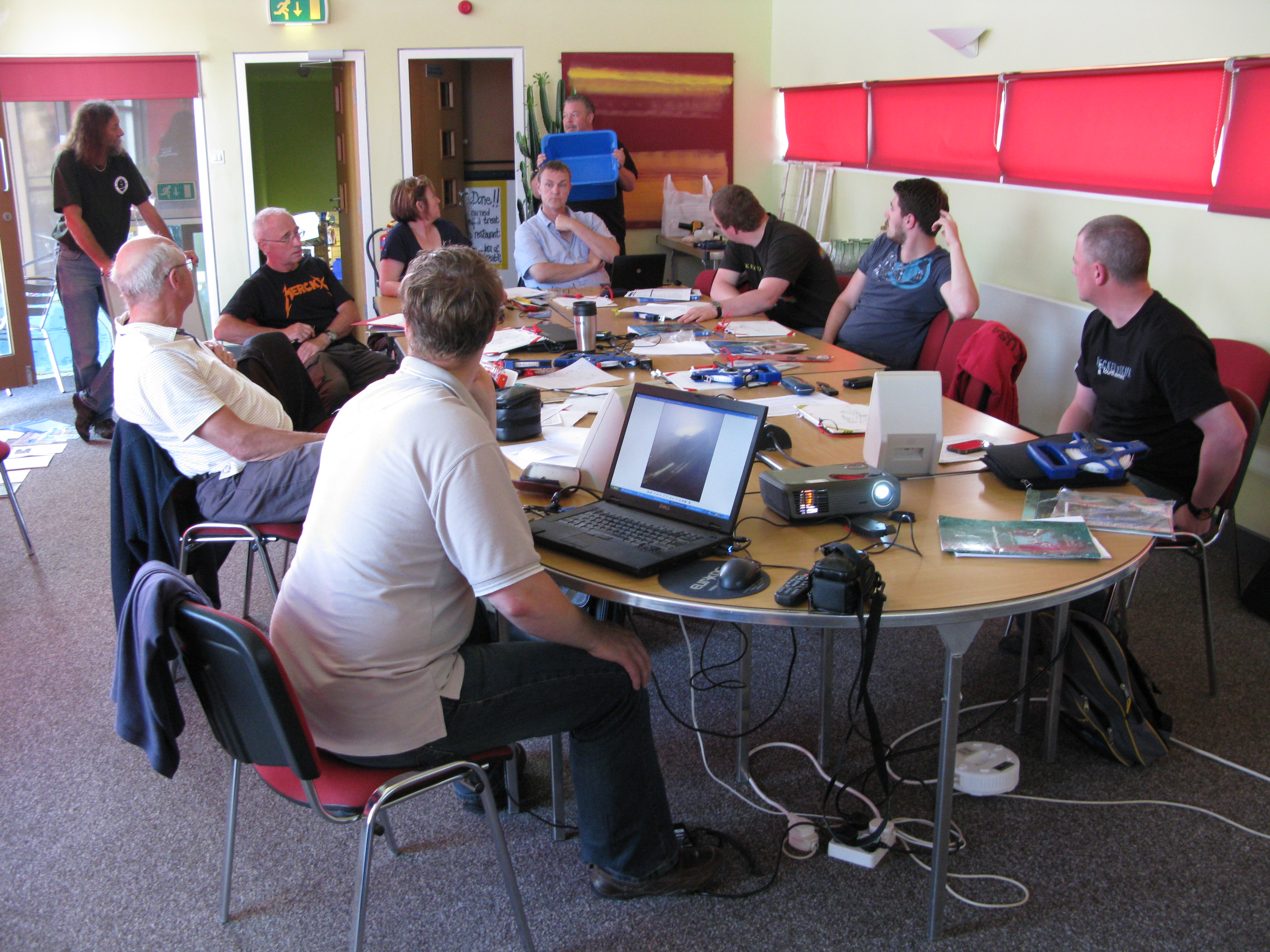 Working in the classroom at Capernwray